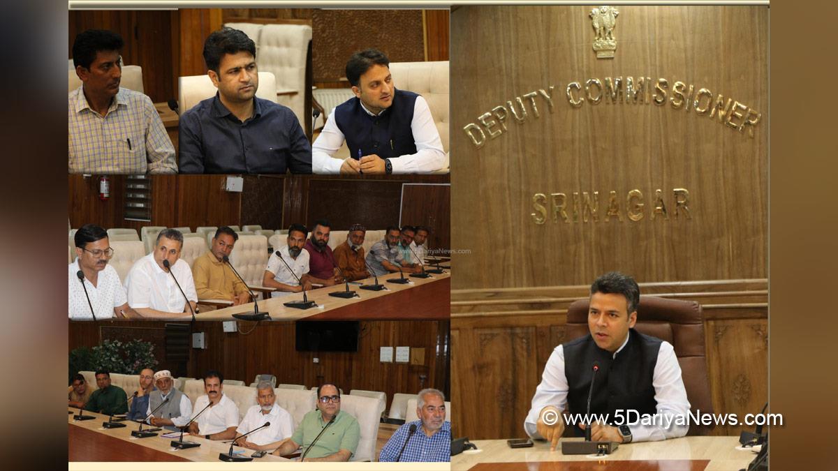 Dr Bilal Mohi Ud Din Bhat, Srinagar, Deputy Commissioner Srinagar, Kashmir, Jammu And Kashmir, District Administration Srinagar