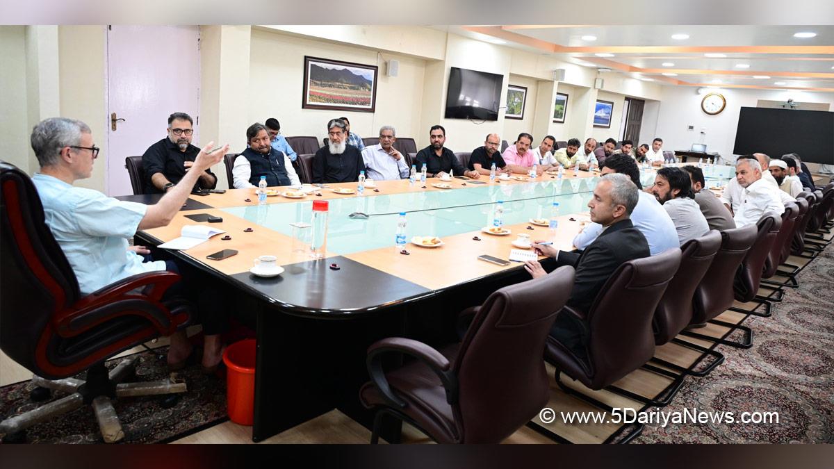 Omar Abdullah, Chief Minister of JK, Jammu and Kashmir National Conference, National Conference, Srinagar, Kashmir, Jammu And Kashmir, Jammu, Kashmir Traders and Manufacturers Federation, KTMF
