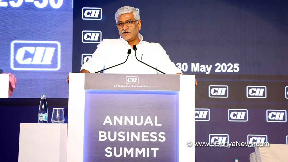 Gajendra Singh Shekhawat, BJP, Bharatiya Janata Party, Union Minister for Jal Shakti, CII Annual Business Summit 2025