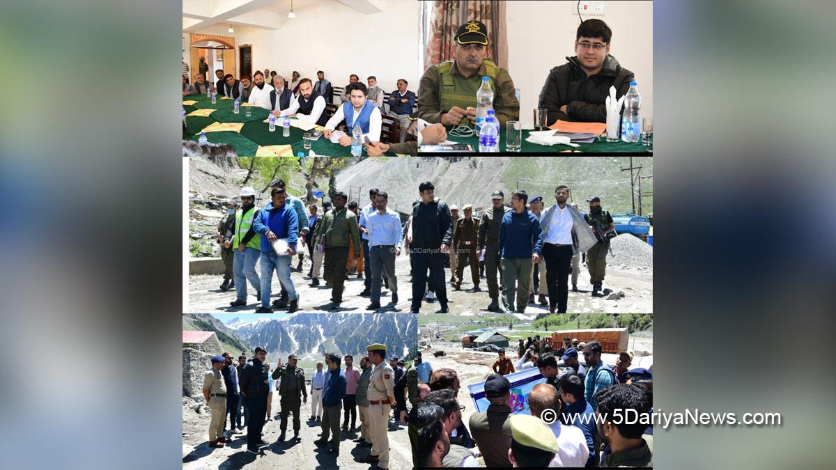 Jatin Kishore, Ganderbal, Deputy Commissioner Ganderbal, Kashmir, Jammu And Kashmir, Jammu, District Administration Ganderbal, Shri Amarnath Ji Yatra, Shri Amarnathji Yatra 2025, Amarnathji Yatra, Amarnathji Yatra 2025, Shri Amarnath Ji Pilgrimage, Shri Amarnathji Shrine Board, SASB, SANJY 2025, Baltal Base Camp