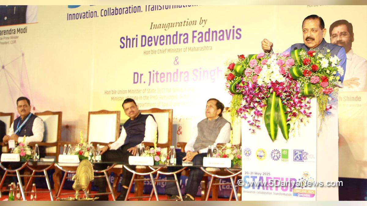 Dr Jitendra Singh, Bharatiya Janata Party, BJP, Mumbai StartUp Conclave, Devendra Fadanvis