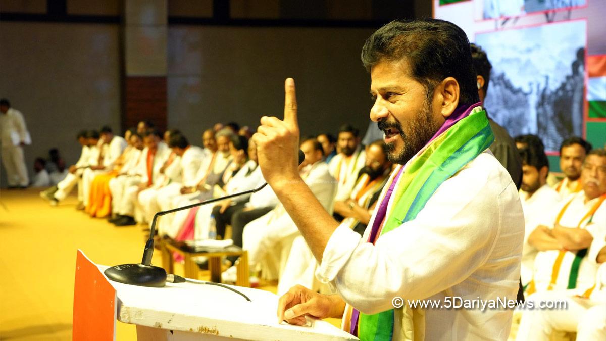 A Revanth Reddy, Anumula Revanth Reddy, Revanth Reddy, Telangana, Chief Minister of Telangana, Indian National Congress, Congress, All India Congress Committee, Hyderabad