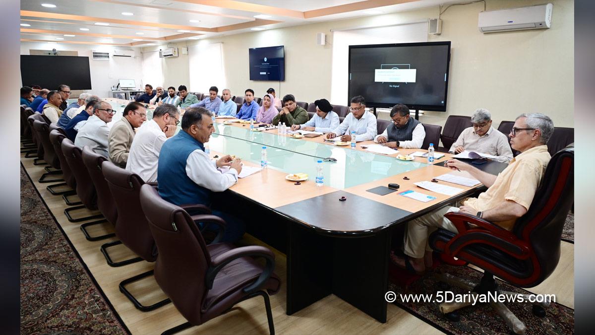 Omar Abdullah, Chief Minister of JK, Jammu and Kashmir National Conference, National Conference, Srinagar, Kashmir, Jammu And Kashmir, Jammu, Kashmir Chamber of Commerce and Industry, KCCI, Atal Dulloo, Dheeraj Gupta, Shailendra Kumar, Sarmad Hafeez