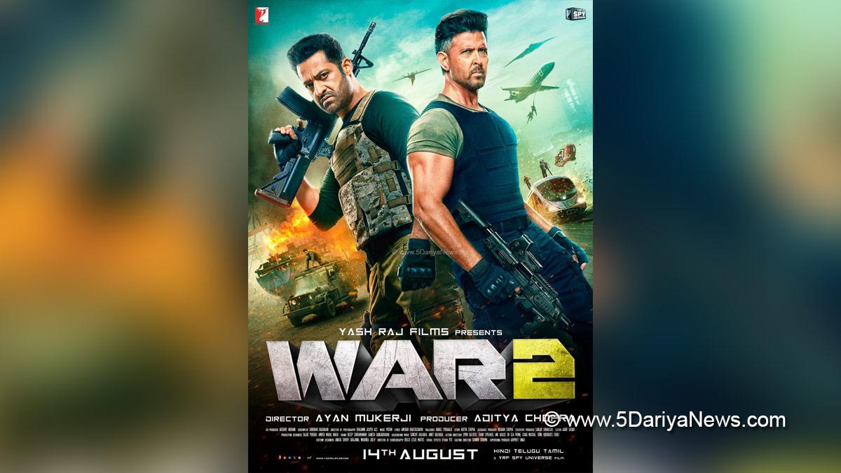 Bollywood, Hrithik Roshan, Jr NTR, War 2 Teaser, War 2, War 2 Release Date, War 2 Cast, War 2 Movie, War 2 Trailer, War 2 Jr NTR, NTR Jr War 2 first look, YRF Spy Universe, Hrithik Roshan War 2