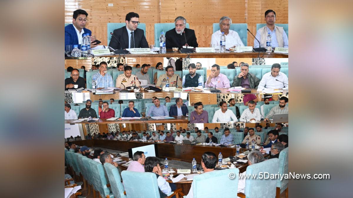 Athar Aamir Khan, Kulgam, Deputy Commissioner Kulgam, Kashmir, Jammu And Kashmir, Jammu, District Administration Kulgam, Mian Altaf Ahmad Larvi, District Development Coordination and Monitoring Committee, DISHA