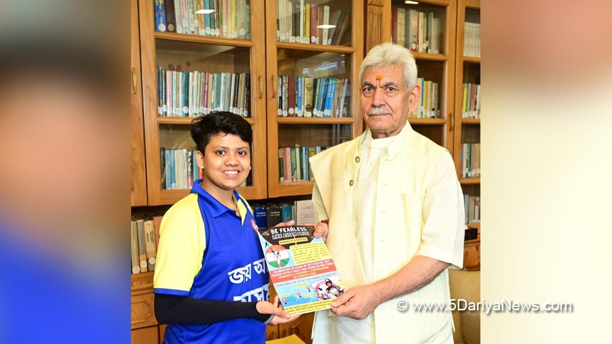 Manoj Sinha, Lieutenant Governor JK, Raj Bhavan, Jammu, Srinagar, Kashmir, Jammu And Kashmir, Ashmita Paul