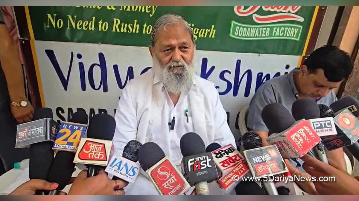Anil Vij, Haryana, Ambala, Bharatiya Janata Party, BJP, BJP Haryana