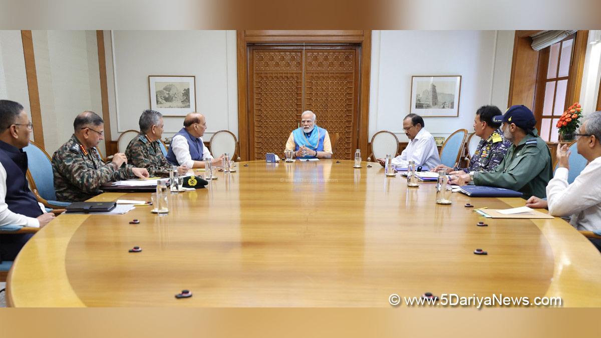 Narendra Modi, Modi, BJP, Bharatiya Janata Party, Prime Minister of India, Prime Minister, Narendra Damodardas Modi, Rajnath Singh, Union Defence Minister, Defence Minister of India, Ajit Doval, General Anil Chauhan