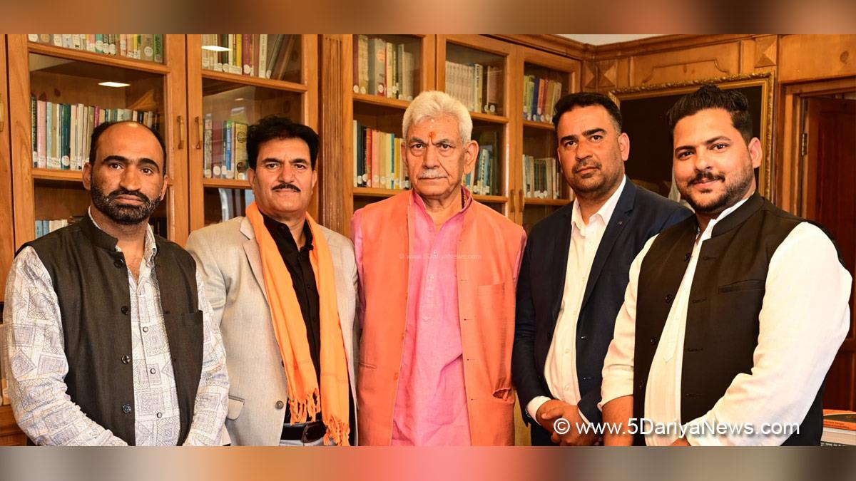 Manoj Sinha, Lieutenant Governor JK, Raj Bhavan, Jammu, Srinagar, Kashmir, Jammu And Kashmir, Farooq Ahmad Rather