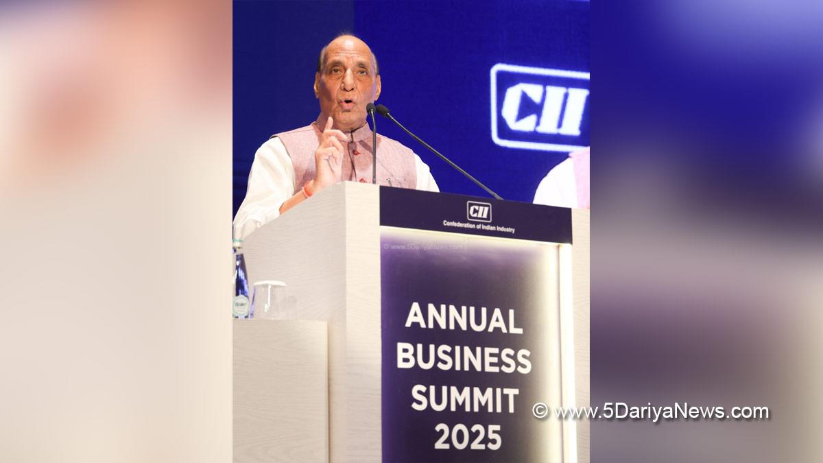 Rajnath Singh, Union Defence Minister, Defence Minister of India, BJP, Bharatiya Janata Party, Confederation of Indian Industry, CII Annual Summit