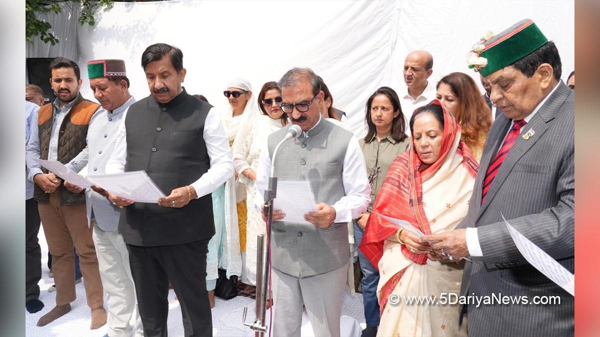 Sukhvinder Singh Sukhu, Himachal Pradesh, Himachal, Congress, Indian National Congress, Himachal Congress, Shimla, Chief Minister of Himachal Pradesh, Rajiv Gandhi