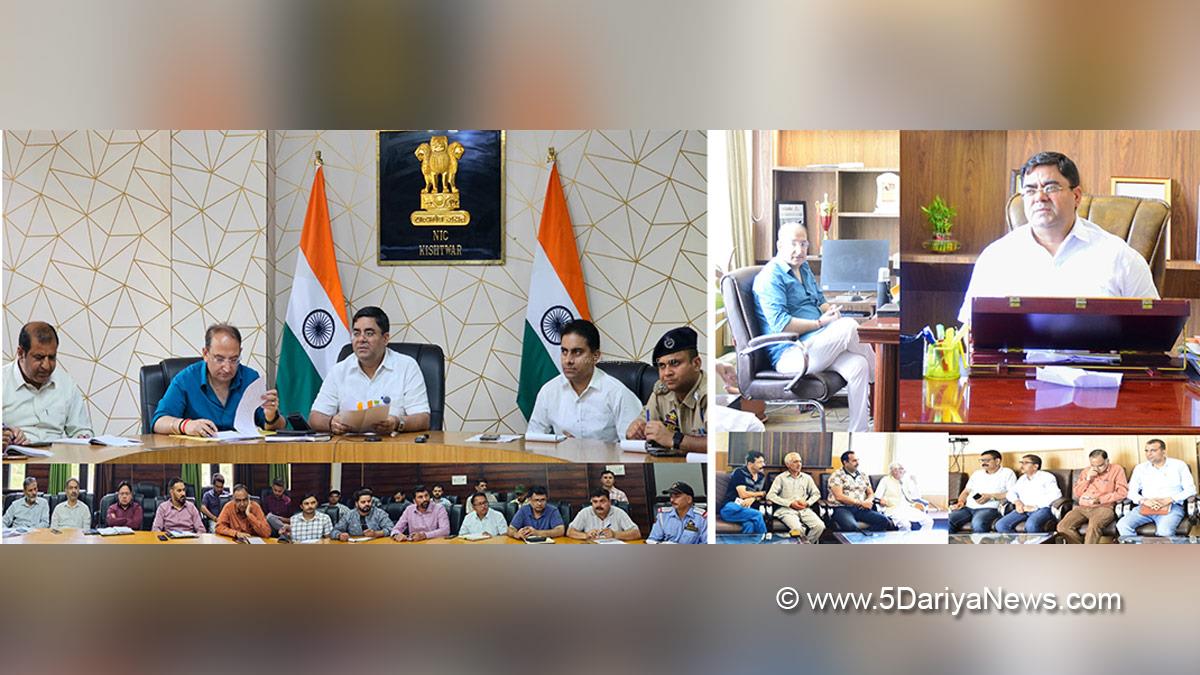 Rajesh Kumar Shavan, Kishtwar, DDC Kishtwar, District Development Commissioner Kishtwar, Kashmir, Jammu And Kashmir, Jammu, District Administration Kishtwar, Shri Machail Mata Yatra, Shri Machail Mata Yatra 2025