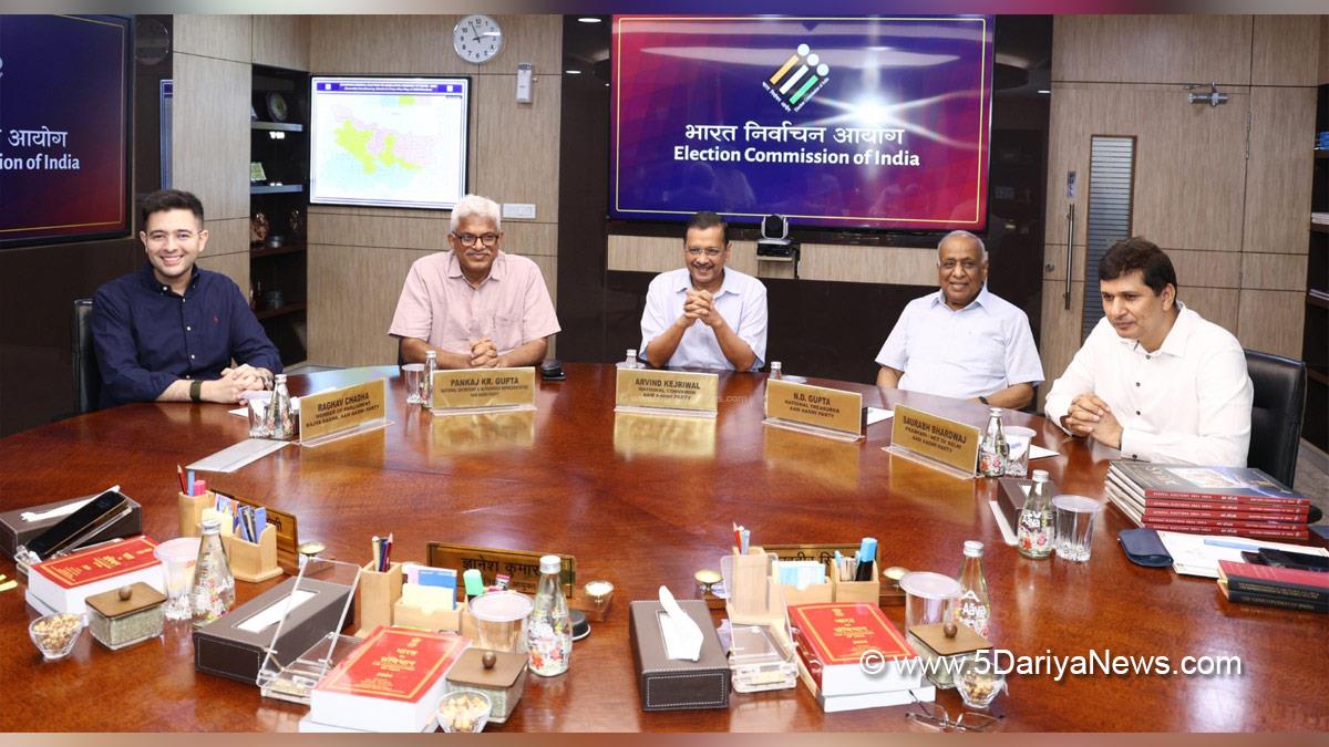 Arvind Kejriwal, AAP, Aam Aadmi Party, Raghav Chadha, Chief Election Commissioner, CEC, Gyanesh Kumar