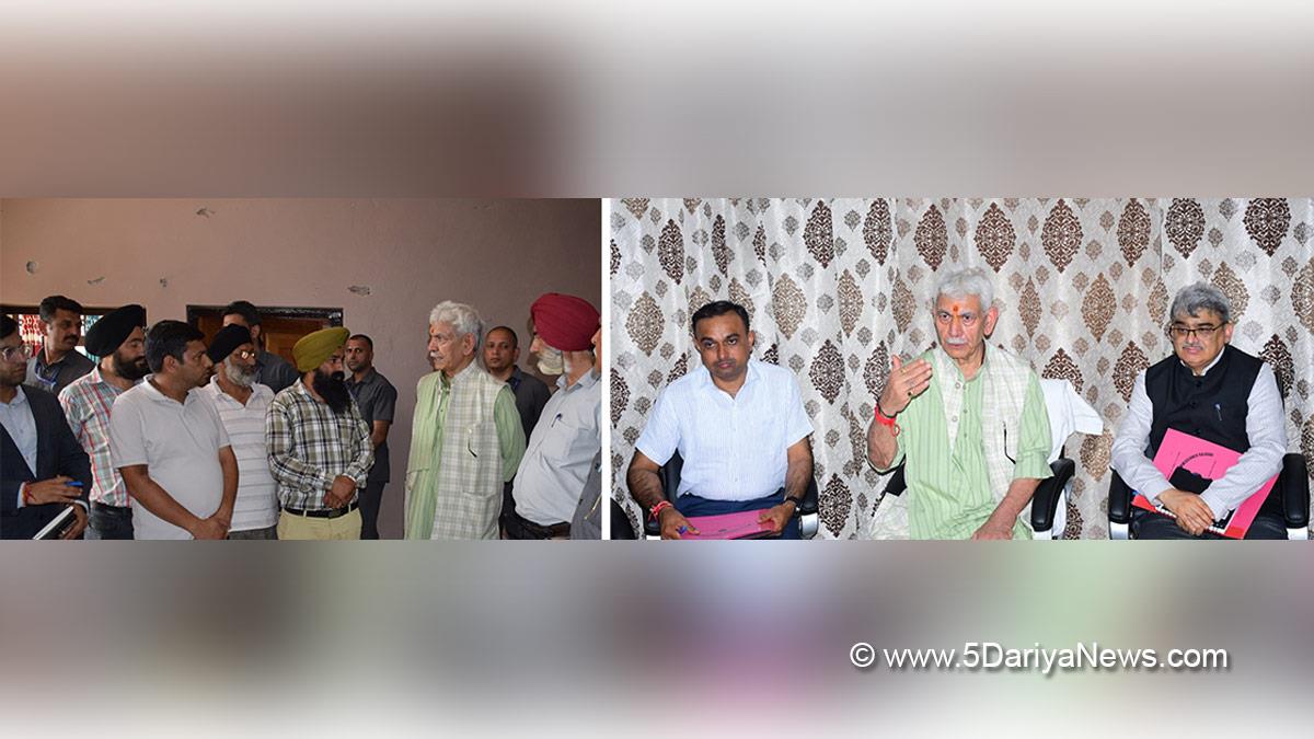 Manoj Sinha, Lieutenant Governor JK, Raj Bhavan, Jammu, Srinagar, Kashmir, Jammu And Kashmir, Abhishek Sharma, Rajouri, DDC Rajouri, District Development Commissioner Rajouri, Ramesh Kumar, DDC Jammu, Divisional Commissioner Jammu, Atal Dulloo