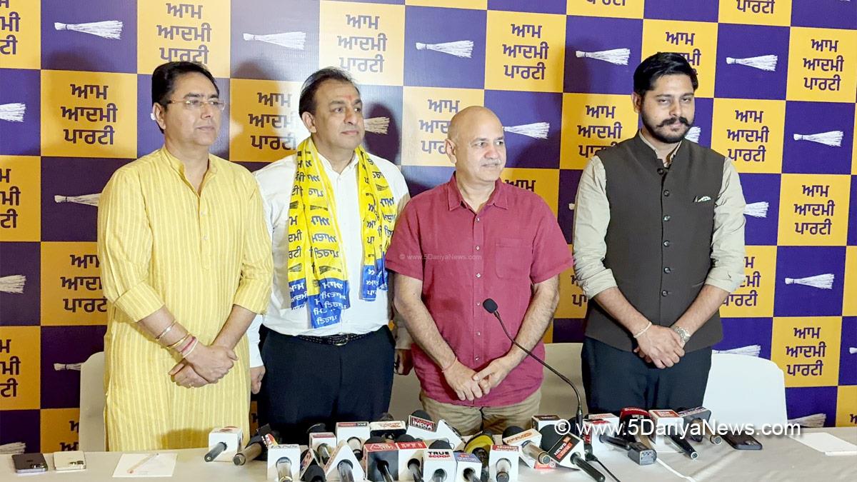 Aman Arora, AAP, Aam Aadmi Party, AAP Punjab, Aam Aadmi Party Punjab,Government of Punjab, Punjab Government, Manish Sisodia, Shery Kalsi, Amansher Singh Shery Kalsi