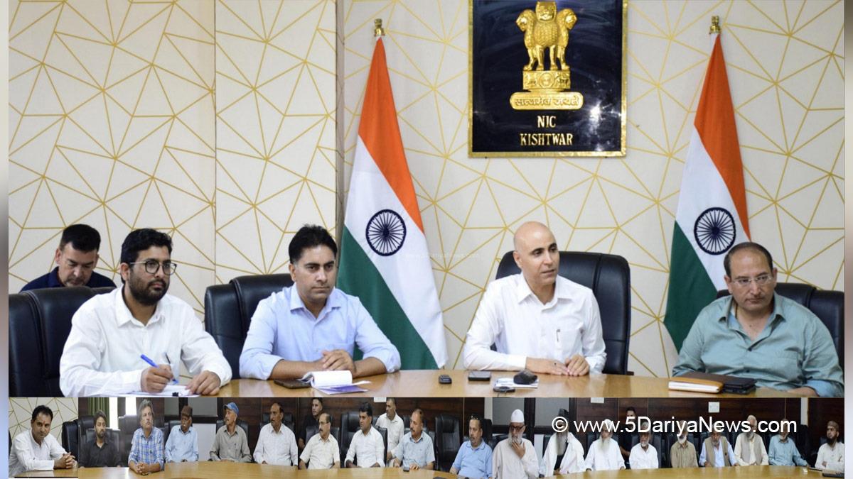 Pankaj Kumar Sharma, Kishtwar, DDC Kishtwar, District Development Commissioner Kishtwar, Kashmir, Jammu And Kashmir, Jammu, District Administration Kishtwar