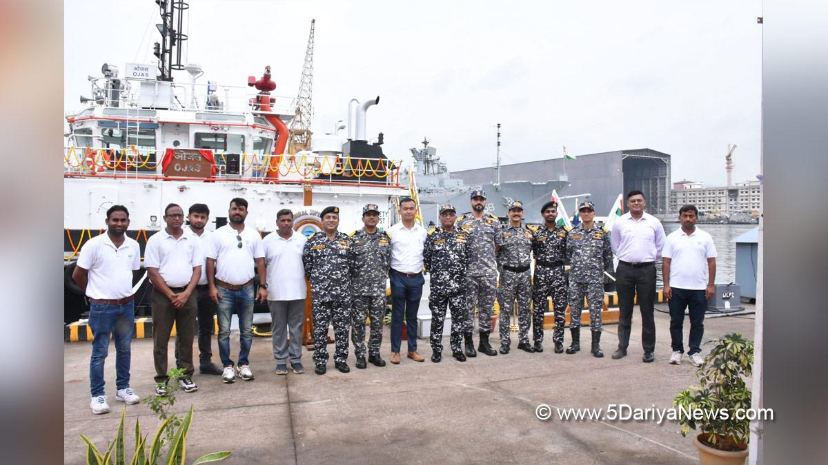 Military, Army, Indian Army, Bollard Pull, BP, Tug Ojas, 25T Bollard Pull, Naval Dockyard, Visakhapatnam, Cmde Chetan Kumar Singh, Titagarh Rail Systems Limited, TRSL