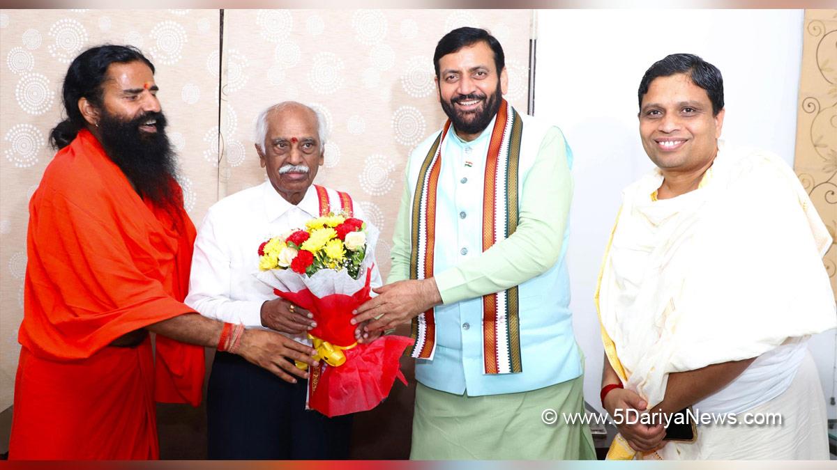 Nayab Singh Saini, Haryana, Bharatiya Janata Party, BJP, Haryana Chief Minister, Chief Minister of Haryana, BJP Haryana, Bandaru Dattatreya, Haryana Governor, Baba Ramdev,Kurukshetra