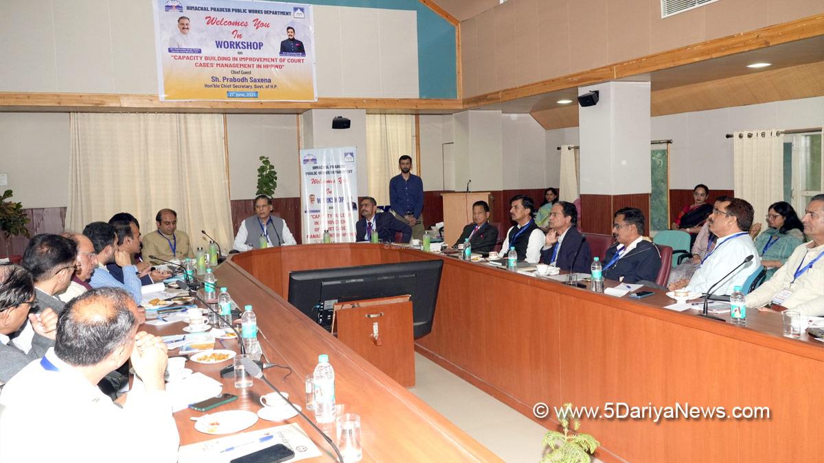 Chief Secretary Himachal Pradesh, Prabodh Saxena, Himachal Pradesh, Shimla, Chief Secretary Himachal