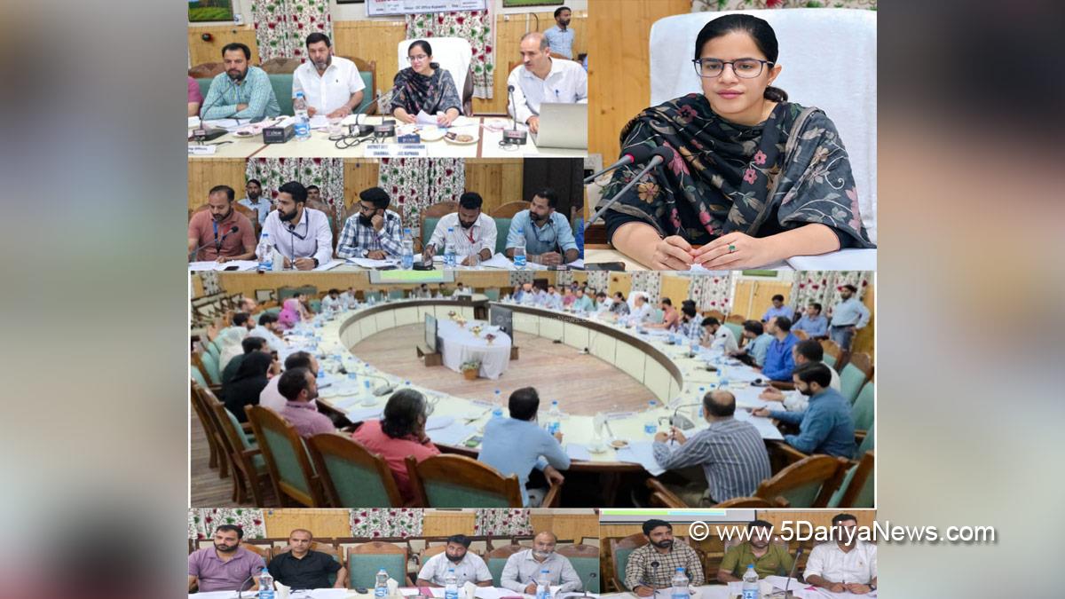Ayushi Sudan, Kupwara, Deputy Commissioner Kupwara, Kashmir, Jammu And Kashmir, Jammu, District Administration Kupwara, District Level Review Committee, DLRC