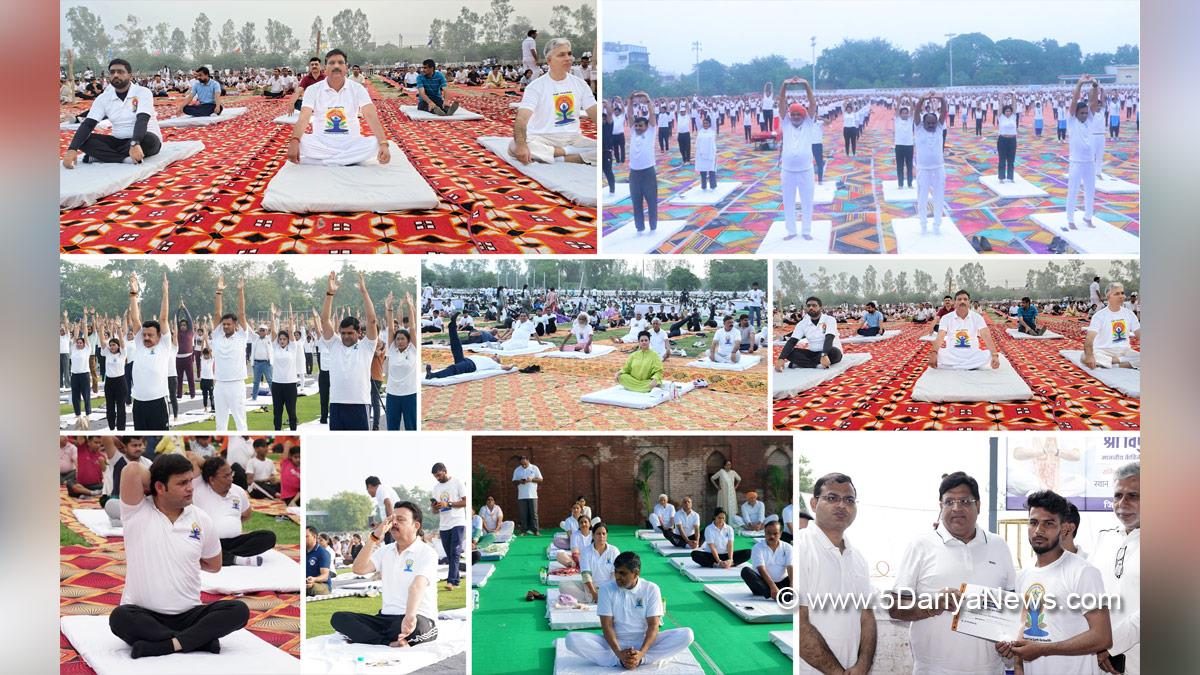Rao Narbir Singh, Haryana, Bharatiya Janata Party, BJP, BJP Haryana, Krishan Lal Panwar, Shyam Singh Rana,Shruti Choudhry, Gaurav Gautam, Mahipal Dhanda, 11th International Day of Yoga, International Day of Yoga, Yoga Day, International Day of Yoga 2025