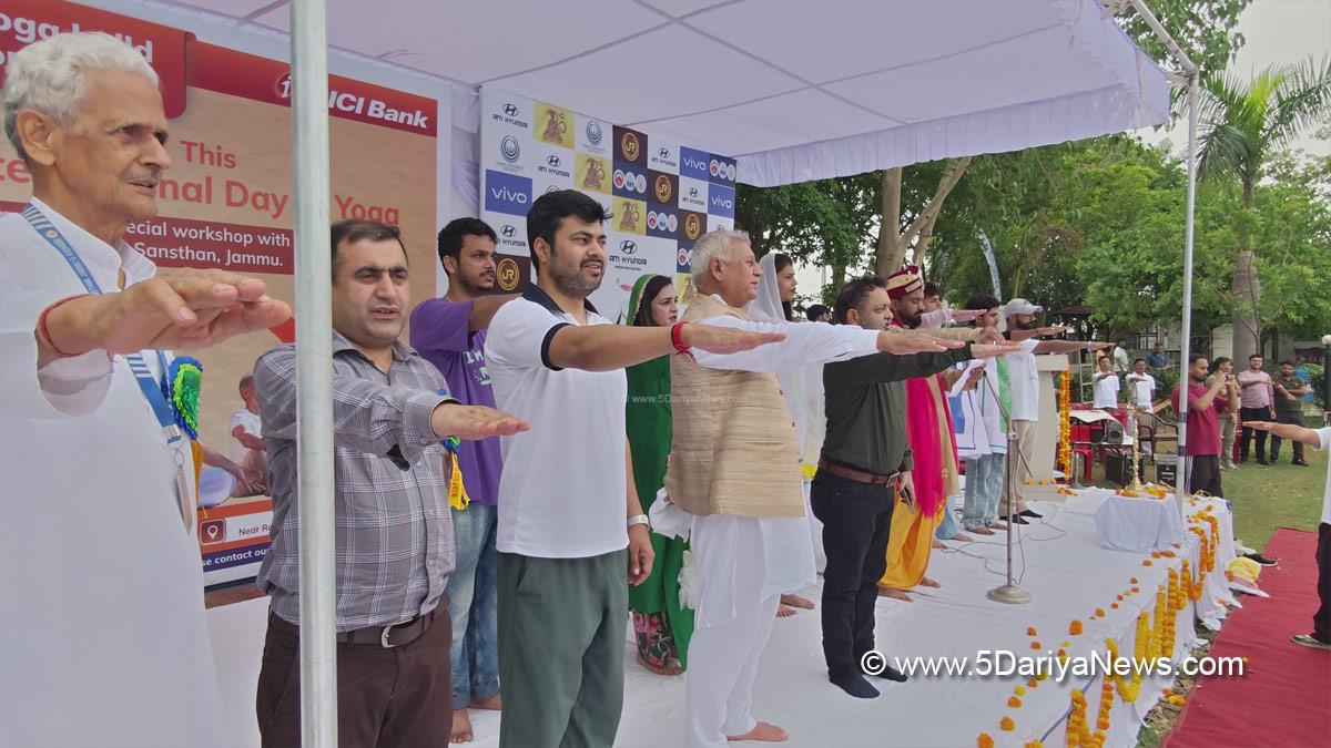 Dr Devansh Yadav, Jammu Municipal Corporation, Jammu, Kashmir, Jammu And Kashmir, Jammu Smart City Ltd, International Day of Yoga, International Day of Yoga 2025, 11th International Yoga Day