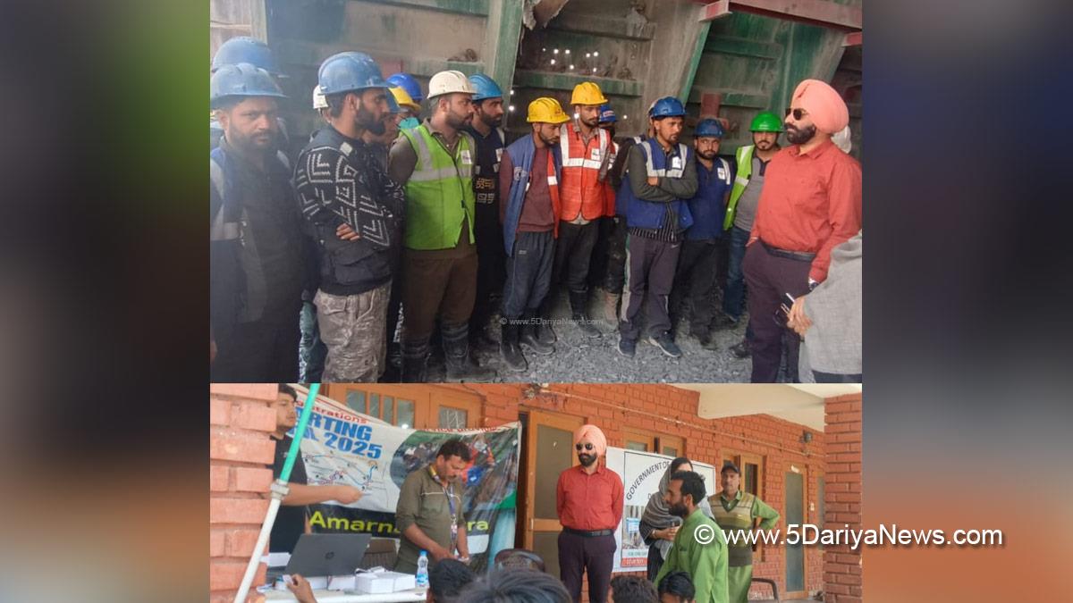 Charandeep Singh, Labour Commissioner JK, Kashmir, Jammu And Kashmir, Jammu, Shri Amarnath Ji Yatra, Shri Amarnathji Yatra 2025, Amarnathji Yatra, Amarnathji Yatra 2025, Shri Amarnath Ji Pilgrimage, Shri Amarnathji Shrine Board, SASB, SANJY 2025