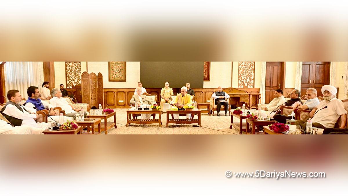 Manoj Sinha, Lieutenant Governor JK, Raj Bhavan, Jammu, Srinagar, Kashmir, Jammu And Kashmir, Omar Abdullah, Chief Minister of JK, Jammu and Kashmir National Conference, National Conference, Shri Amarnath Ji Yatra, Shri Amarnathji Yatra 2025, Amarnathji Yatra, Amarnathji Yatra 2025, Shri Amarnath Ji Pilgrimage, Shri Amarnathji Shrine Board, SASB, SANJY 2025
