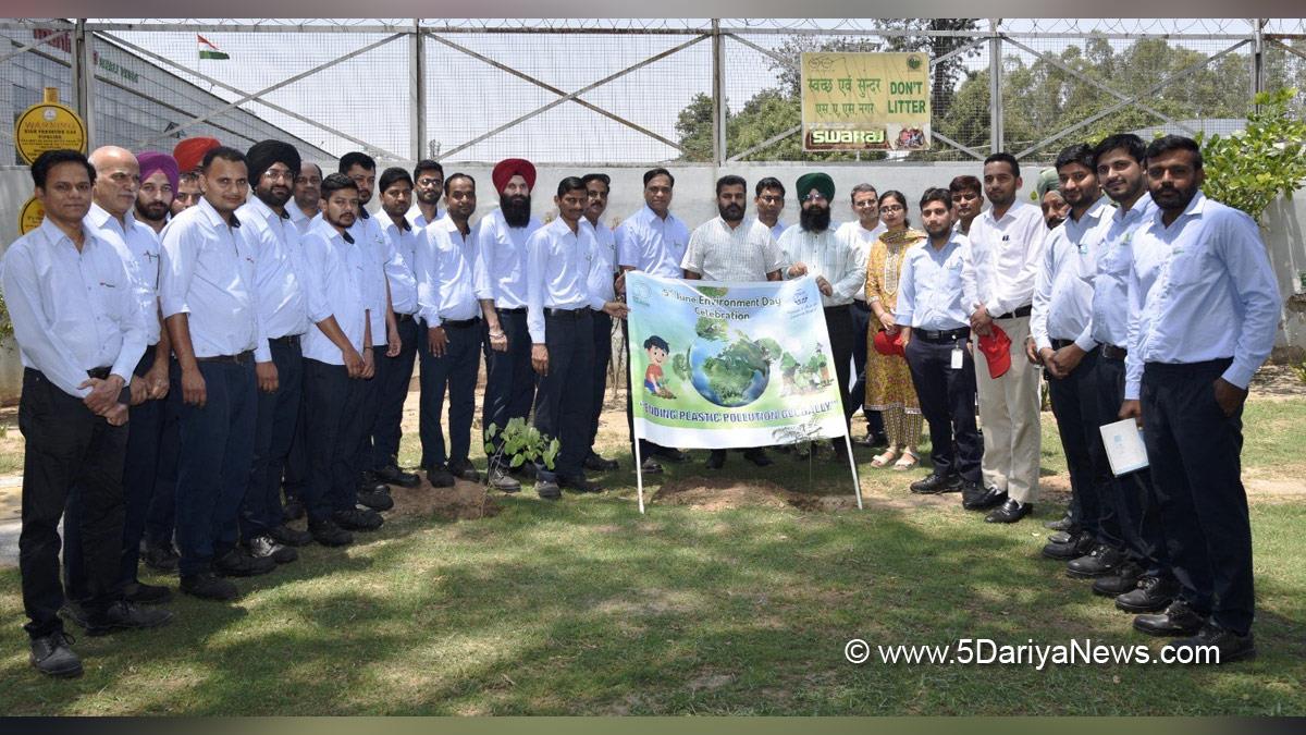 Tree Plantation, Forest Plantation, Plantation forestry, Tree Planting, Tree Plantation Drive, Plants Sapling, Punjab Pollution Control Board, PPCB, Swaraj Industries, Mohali, Sahibzada Ajit Singh Nagar