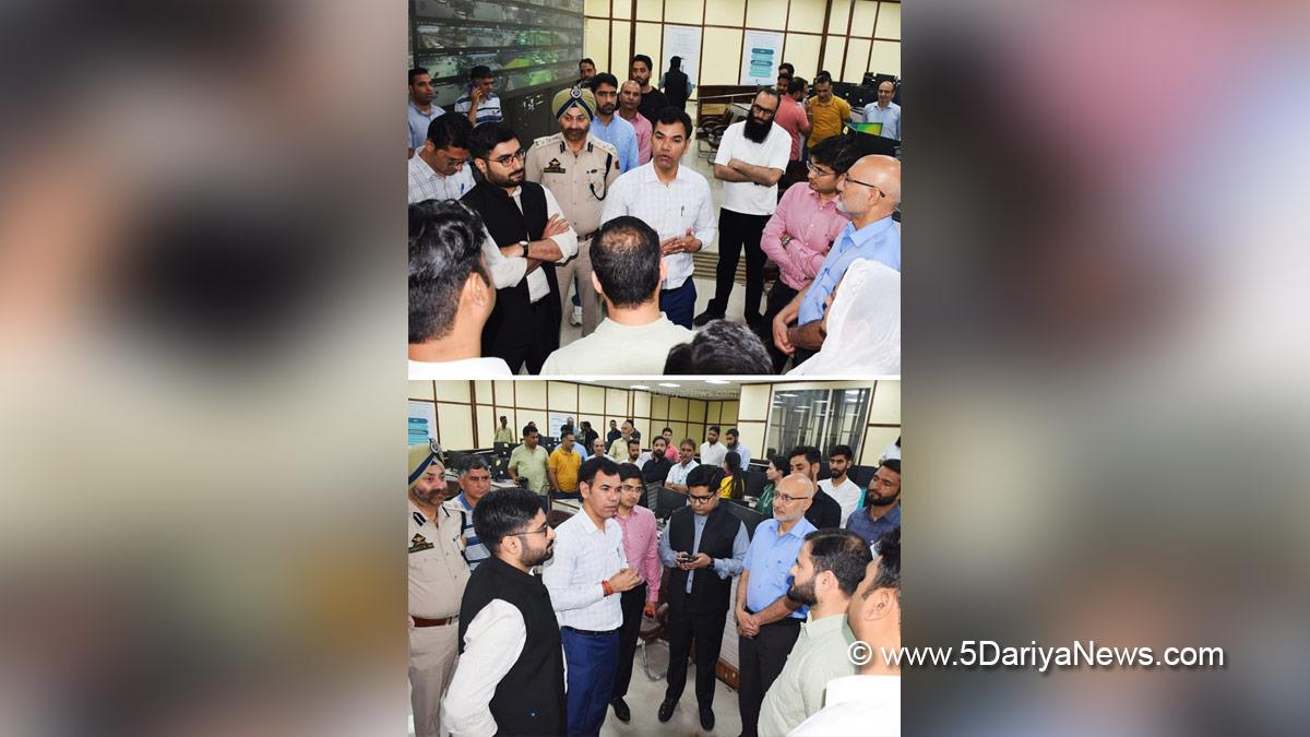 Vijay Kumar Bidhuri, Srinagar, DDC Kashmir, Divisional Commissioner Kashmir, Jammu, Kashmir, Jammu And Kashmir, District Administration Srinagar, Akshay Labroo, Deputy Commissioner Srinagar, Dr Owais Ahmad, Dr Owais Ahmed, Integrated Command and Control Center, ICCC