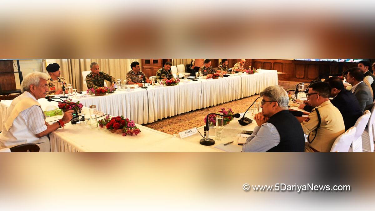 Manoj Sinha, Lieutenant Governor J&K, Raj Bhavan, Jammu, Srinagar, Kashmir, Jammu And Kashmir, Jammu, Kashmir, Atal Dulloo, Chief Secretary Kashmir