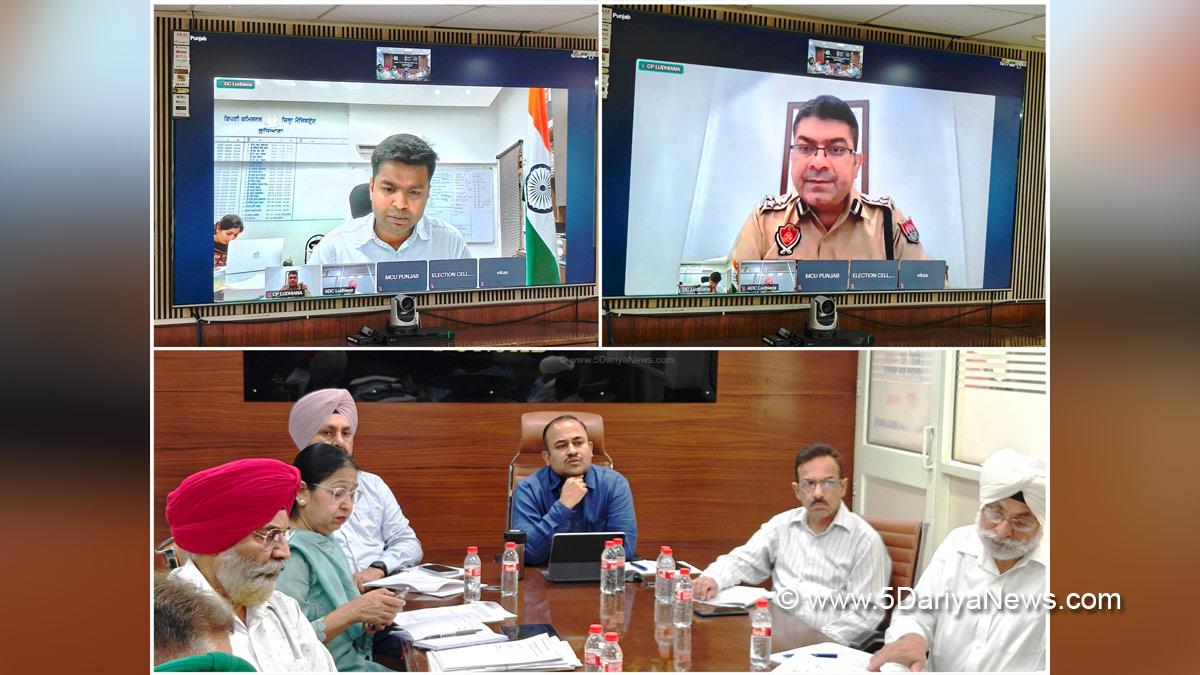 Sibin C, Election Commision Punjab, ECI, Chief Electoral Officer Punjab, CEO Punjab, Himanshu Jain, DC Ludhiana, Ludhiana, Deputy Commissioner Ludhiana, Swapan Sharma