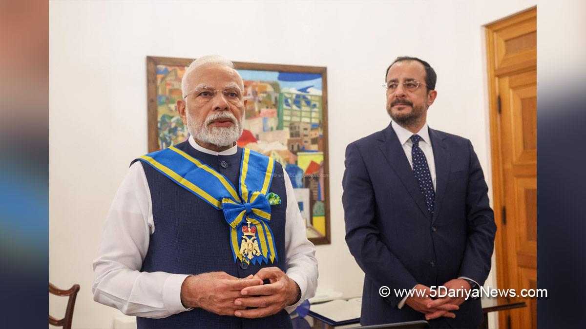 Narendra Modi, Modi, BJP, Bharatiya Janata Party, Prime Minister of India, Prime Minister, Narendra Damodardas Modi, Nikos Christodoulides, President of Cyprus