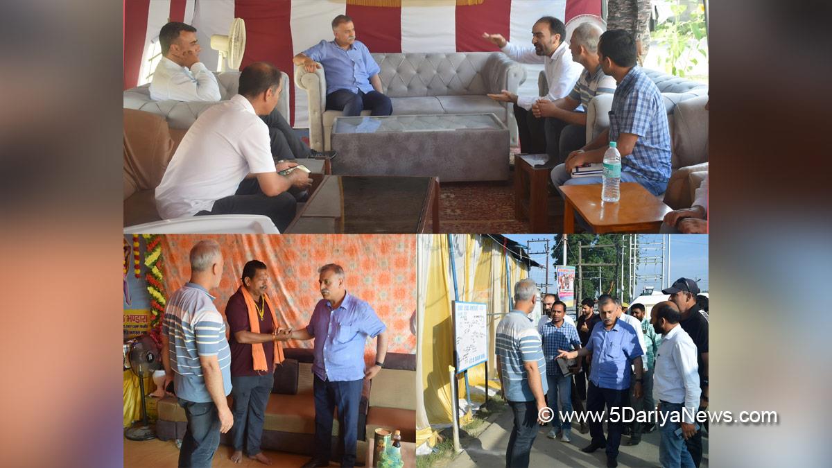 Manzoor Ahmad Qadri, Bandipora, Deputy Commissioner Bandipora, Kashmir, Jammu And Kashmir, Jammu, District Administration Bandipora, Shadipora Transit Camp, Shri Amarnath Ji Yatra, Shri Amarnathji Yatra 2025, Amarnathji Yatra, Amarnathji Yatra 2025, Shri Amarnath Ji Pilgrimage, Shri Amarnathji Shrine Board, SASB, SANJY 2025
