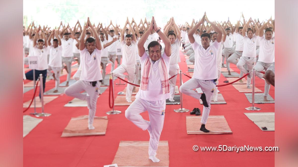 Himanta Biswa Sarma, Guwahati, Assam, Chief Minister of Assam, BJP, Bharatiya Janata Party, BJP Assam,11th International Day of Yoga, International Day of Yoga, Yoga Day, International Day of Yoga 2025