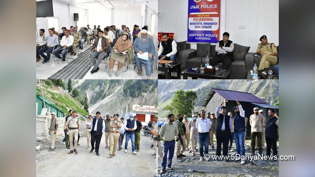Jatin Kishore, Ganderbal, Deputy Commissioner Ganderbal, Kashmir, Jammu And Kashmir, Jammu, District Administration Ganderbal, Shri Amarnath Ji Yatra, Shri Amarnathji Yatra 2025, Amarnathji Yatra, Amarnathji Yatra 2025, Shri Amarnath Ji Pilgrimage, Shri Amarnathji Shrine Board, SASB, SANJY 2025, Baltal Base Camp