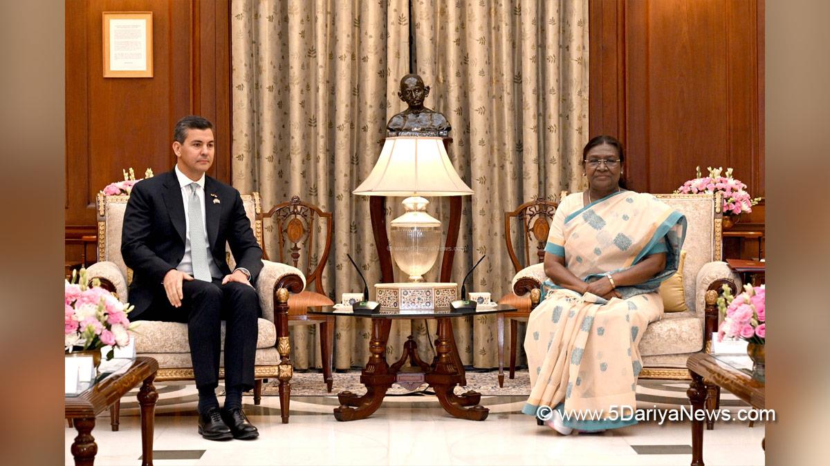 Droupadi Murmu, President of India, President, Indian President, Rashtrapati, Santiago Pena Palacios, President Of Paraguay