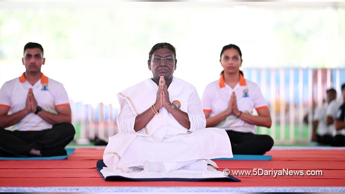 Droupadi Murmu, President of India, President, Indian President, Rashtrapati, 11th International Day of Yoga, International Day of Yoga, Yoga Day, International Day of Yoga 2025