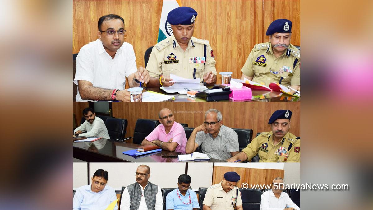 Ramesh Kumar, Jammu, DDC Jammu, Divisional Commissioner Jammu, Kashmir, Jammu And Kashmir, District Administration Jammu, IGP Jammu, Bhim Sen Tuti