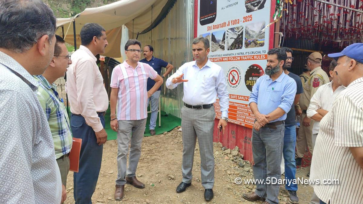Mohammad Alyas Khan, Ramban, Deputy Commissioner Ramban, Kashmir, Jammu And Kashmir, Jammu, District Administration Ramban, Shri Amarnath Ji Yatra, Shri Amarnathji Yatra 2025, Amarnathji Yatra, Amarnathji Yatra 2025, Shri Amarnath Ji Pilgrimage, Shri Amarnathji Shrine Board, SASB, SANJY 2025