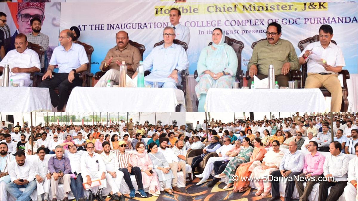 Omar Abdullah, Chief Minister of JK, Jammu and Kashmir National Conference, National Conference, Srinagar, Kashmir, Jammu And Kashmir, Jammu, Surinder Kumar Choudhary, Sakeena Itoo, Nasir Aslam Wani, GDC Purmandal