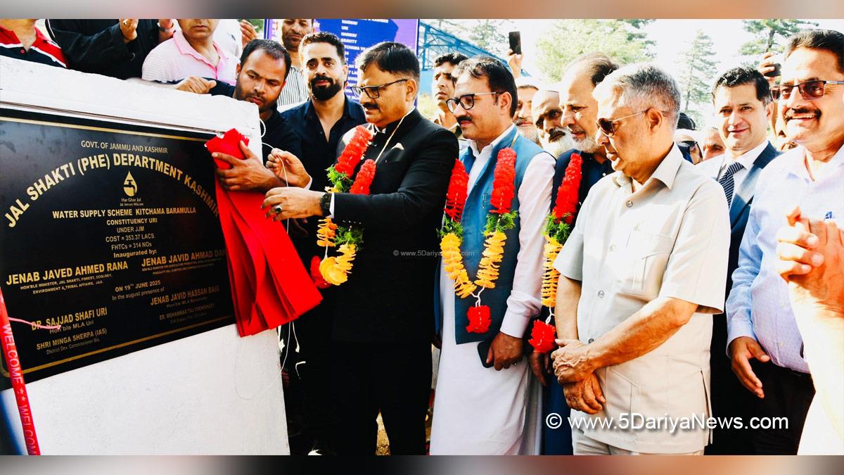 Javed Ahmed Rana, Javed Rana, Jammu and Kashmir National Conference, National Conference, Kashmir, Jammu And Kashmir, Jammu, Water Supply Schemes, WSS, Jal Jeevan Mission, JJM