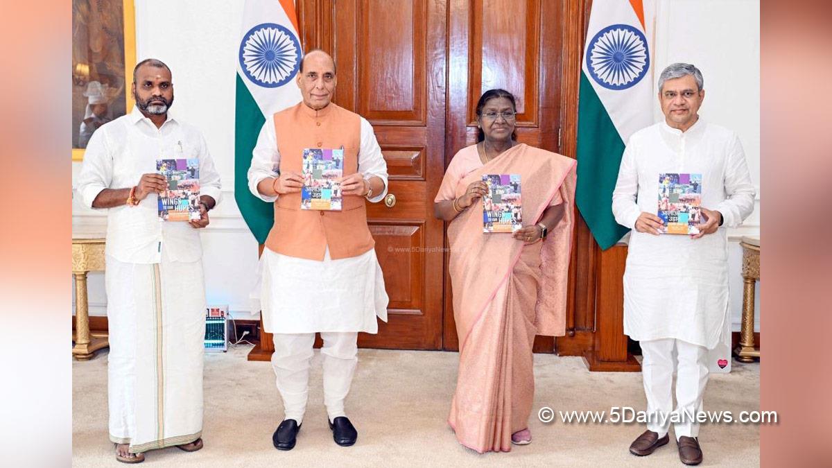 Rajnath Singh, Union Defence Minister, Defence Minister of India, BJP, Bharatiya Janata Party, Droupadi Murmu, President of India, President, Indian President, Rashtrapati, Ashwini Vaishnaw, Dr Loganathan Murugan, Dr L Murugan