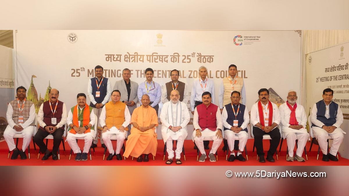 Amit Shah, Union Home Minister, BJP, Bharatiya Janata Party, Minister of Cooperation, Yogi Adityanath, Chief Minister of Uttar Pradesh, Pushkar Singh Dhami, Chief Minister of Uttarakhand, Mohan Yadav, Dr Mohan Yadav, Chief Minister of Madhya Pradesh, Vishnu Deo Sai, Chief Minister of Chhattisgarh