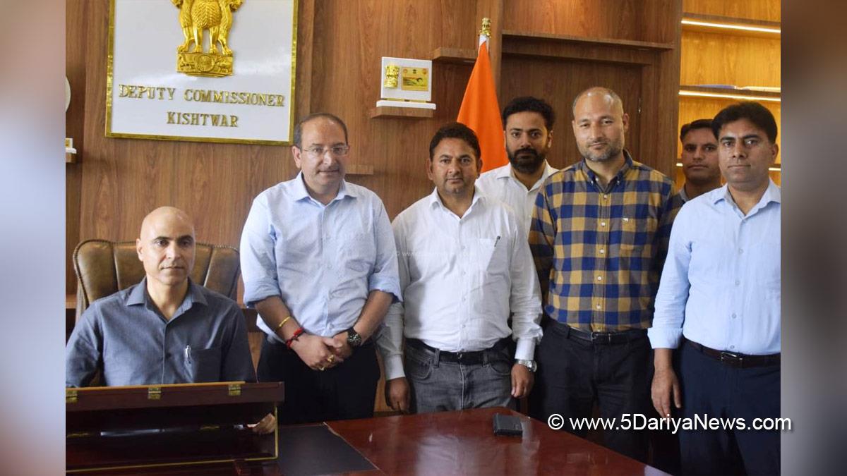 Pankaj Kumar Sharma, Kishtwar, DDC Kishtwar, District Development Commissioner Kishtwar, Kashmir, Jammu And Kashmir, Jammu, District Administration Kishtwar