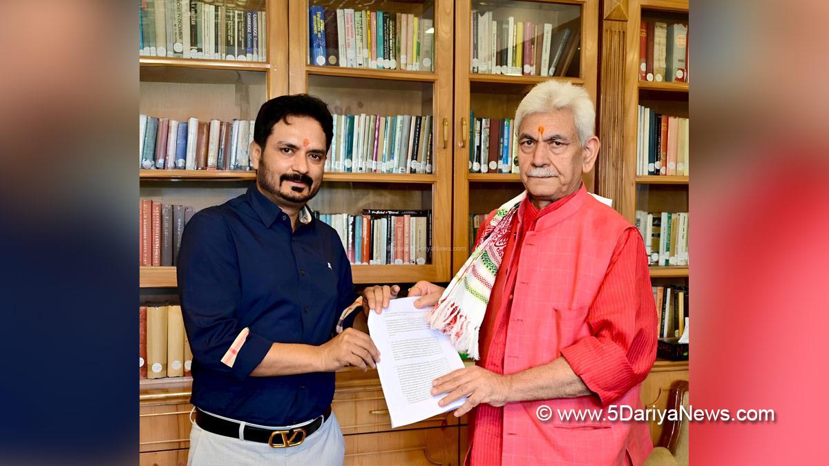Manoj Sinha, Lieutenant Governor JK, Raj Bhavan, Jammu, Srinagar, Kashmir, Jammu And Kashmir, Dr Abhijeet Jasrotia, BJP Spokesperson