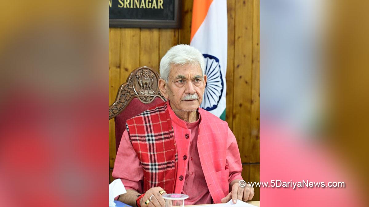 Manoj Sinha, Lieutenant Governor JK, Raj Bhavan, Jammu, Srinagar, Kashmir, Jammu And Kashmir