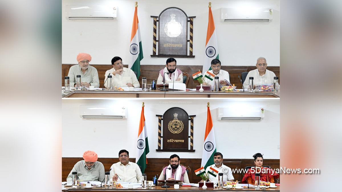 Nayab Singh Saini, Haryana, Bharatiya Janata Party, BJP, Haryana Chief Minister, Chief Minister of Haryana, BJP Haryana, High Powered Purchase Committee, HPPC, High Powered Works Purchase Committee, HPWPC,Mahipal Dhanda, Shyam Singh Rana, Vipul Goel, Ranbir Gangwa, Ranbir Singh Gangwa, Shruti Choudhary
