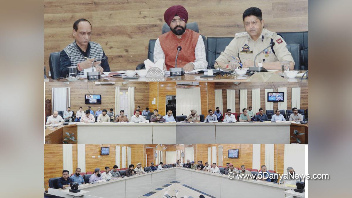 Harvinder Singh, Doda, Deputy Commissioner Doda, Kashmir, Jammu And Kashmir, Jammu, District Administration Doda, District Road Safety Committee, DRSC