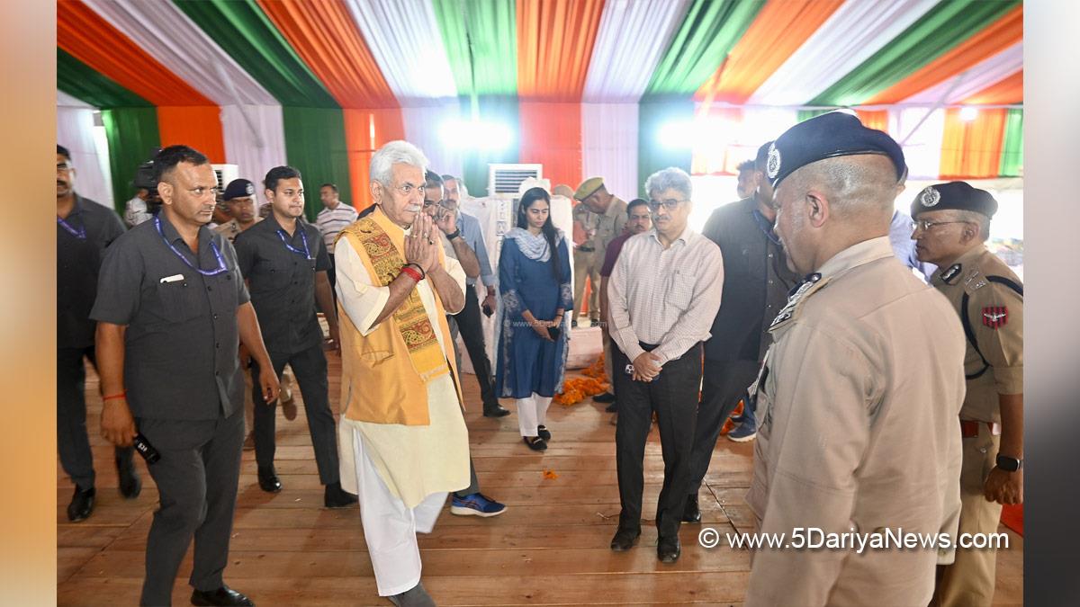 Manoj Sinha, Lieutenant Governor JK, Raj Bhavan, Jammu, Srinagar, Kashmir, Jammu And Kashmir, Atal Dulloo, Chief Secretary Kashmir